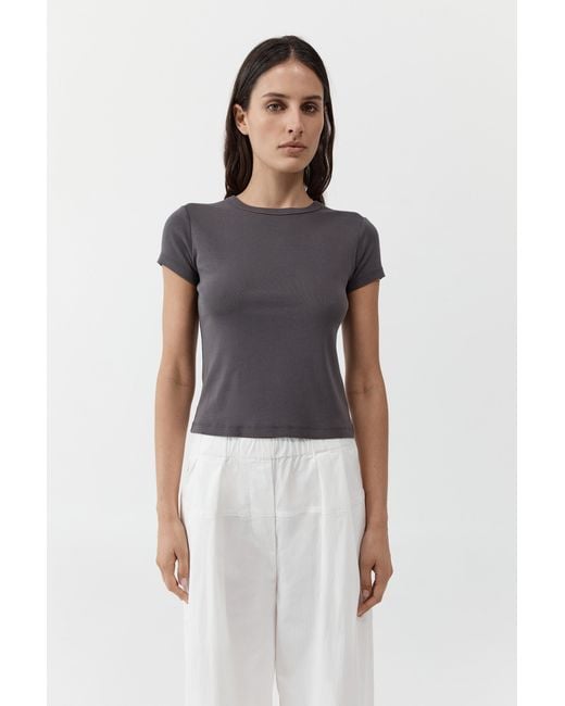 St. Agni Blue Organic Cotton Baby Tee