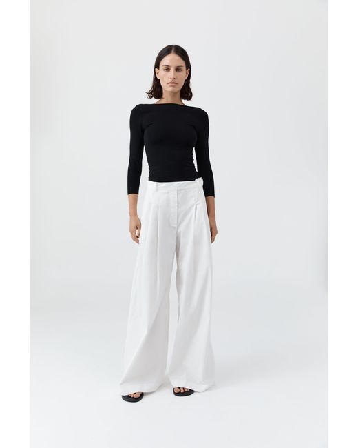 St. Agni Multicolor Soft Jersey Ballerina Top