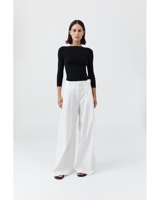 St. Agni Multicolor Soft Jersey Ballerina Top