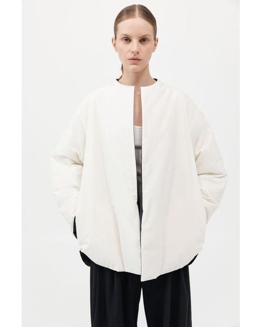 St. Agni White Reversible Pillow Jacket