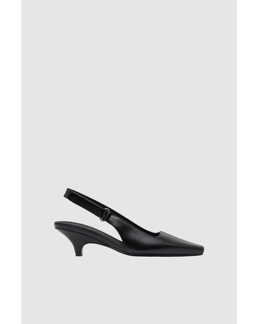 St. Agni White Utility Sling Back Heel