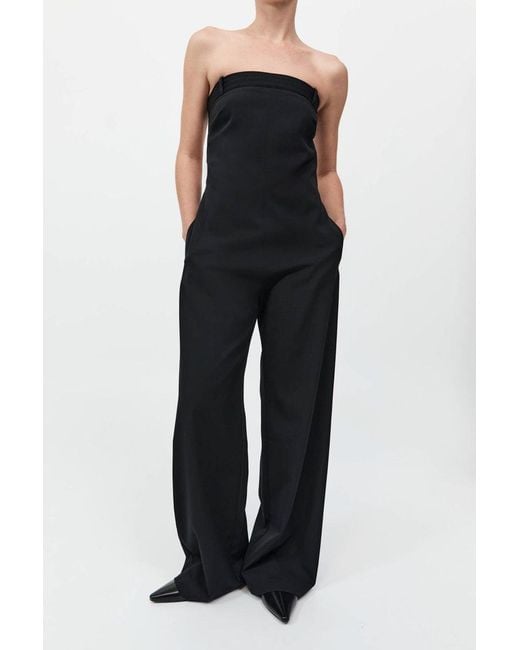 St. Agni Blue Deconstructed Tailored Jumpsuit