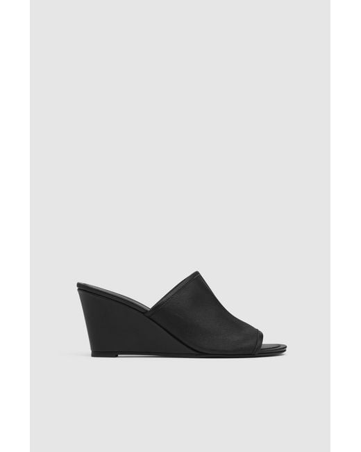St. Agni White Bandeau Wedge