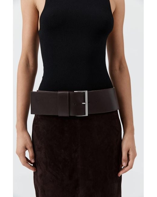 St. Agni Black Wide Classic Belt
