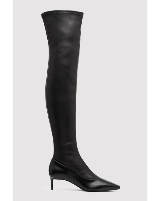 St. Agni Black Sock High Boot