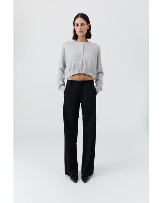 St. Agni Multicolor Cashmere Relaxed Cropped Cardigan