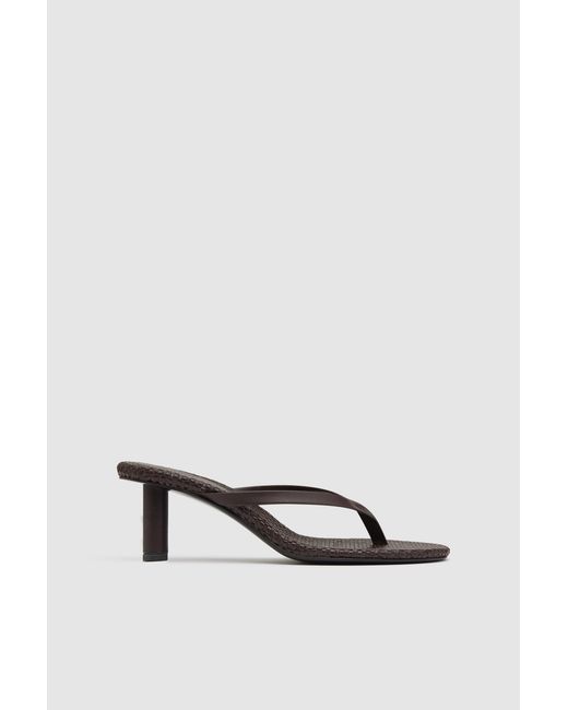 St. Agni Multicolor Woven Thong Heel