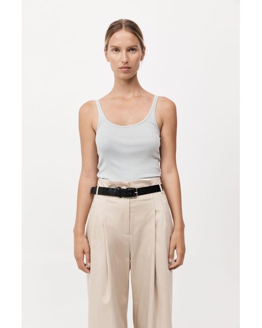 St. Agni Multicolor Organic Cotton Slim Scoop Tank