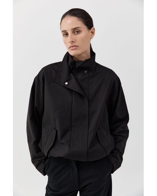 St. Agni Black Pre-Order: Canvas Flight Jacket