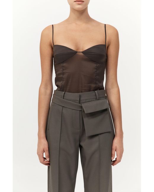St. Agni Multicolor Transparent Silk Cami