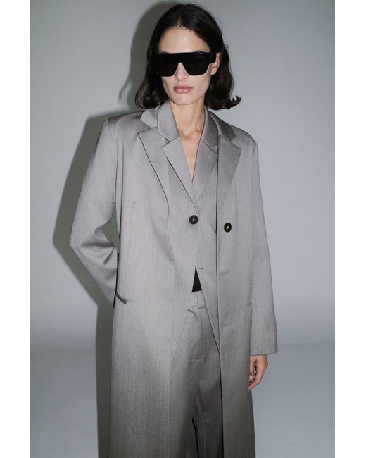 St. Agni Gray Oupa Tailored Coat