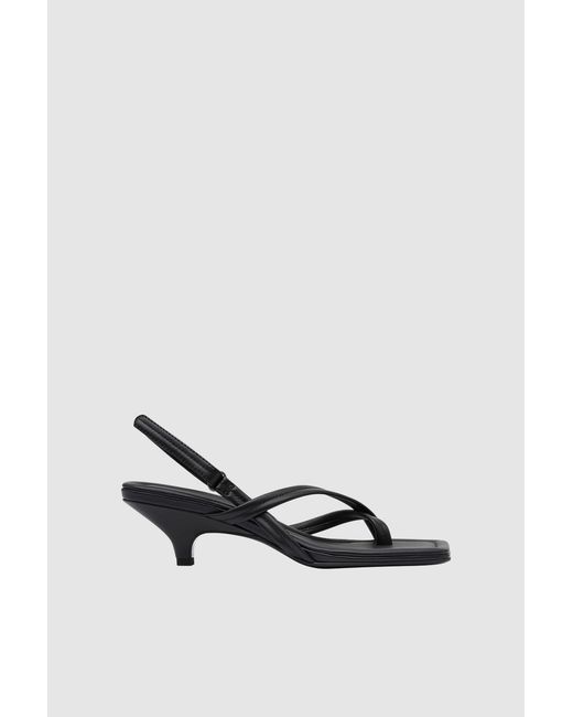 St. Agni White Cross Detail Heel