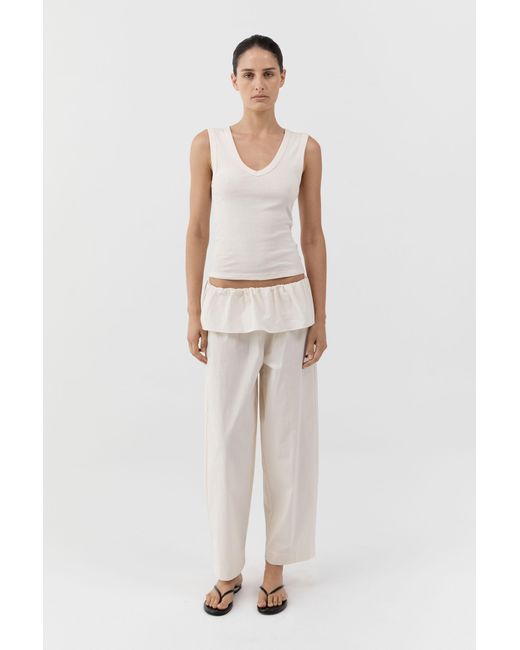 St. Agni White Organic Cotton 90S Top