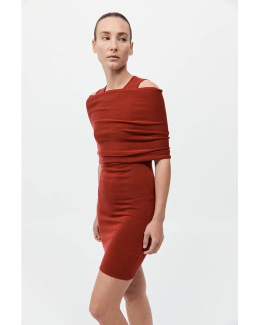 semi sheer knit dress Vanessa white semi-sheer knit mini dress