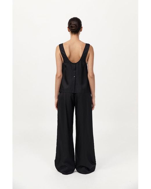 St. Agni Black Jordan Button Up Top