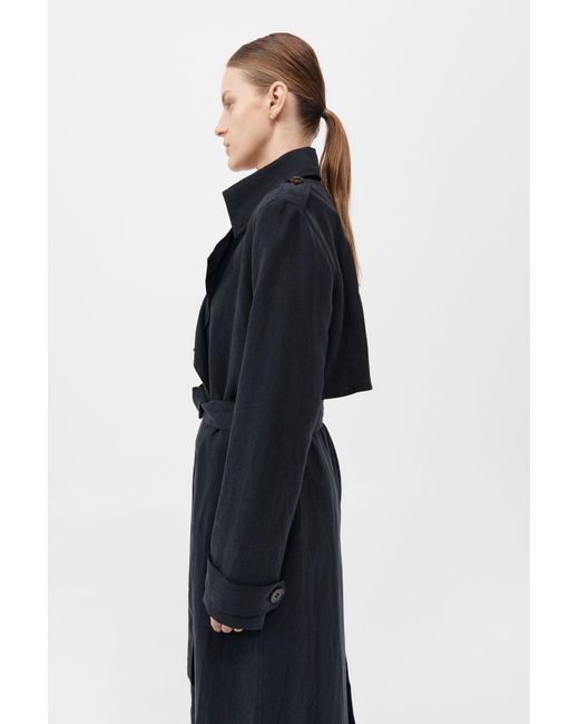 St. Agni Blue Soft Tailored Trench
