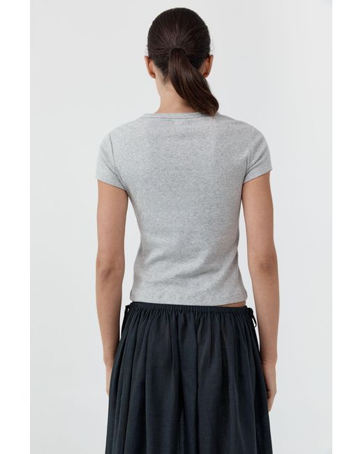 St. Agni White Organic Cotton Baby Tee