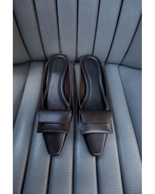 St. Agni Brown Petit Pouch Heel