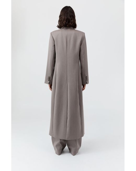 St. Agni Gray Oupa Tailored Coat
