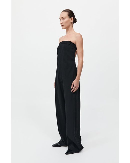 St. Agni Blue Deconstructed Tailored Jumpsuit