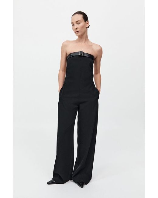 St. Agni Blue Deconstructed Tailored Jumpsuit