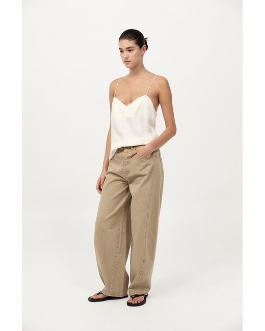 St. Agni Natural Silk Twill Cami