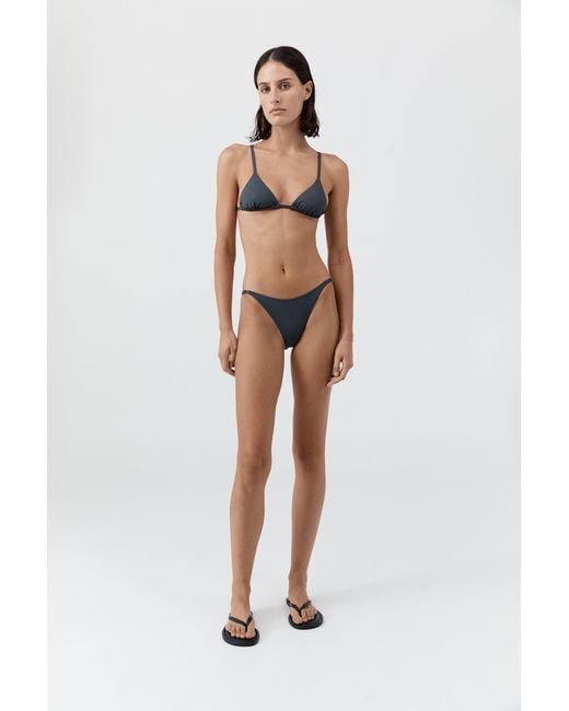 St. Agni White Triangle Bikini Top