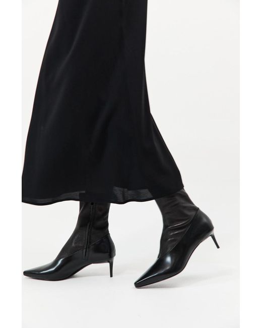 St. Agni Black Sock Ankle Boot