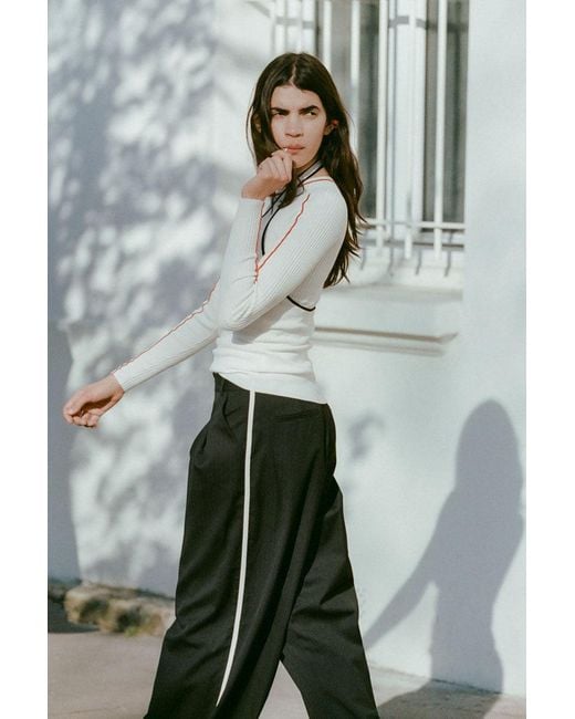 St. Agni Blue Side Stripe Homme Pant