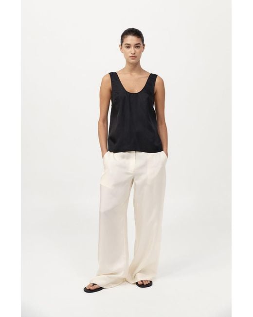 St. Agni Black Jordan Button Up Top