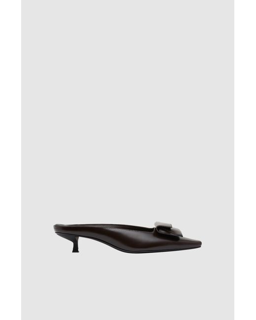 St. Agni Brown Petit Pouch Heel