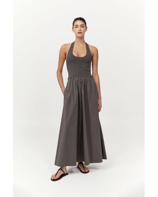 St. Agni Multicolor Halter Gathered Dress