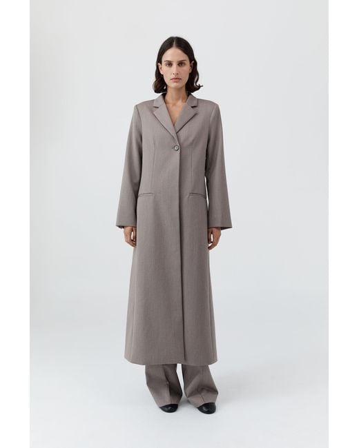 St. Agni Gray Oupa Tailored Coat