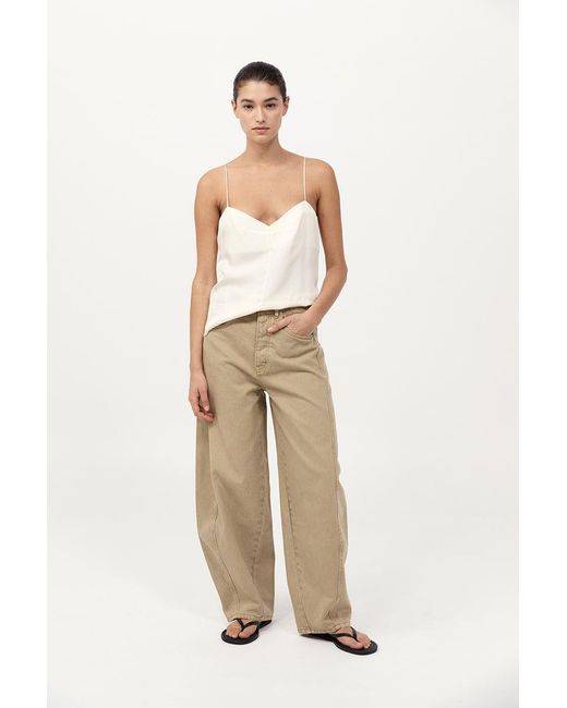 St. Agni Natural Silk Twill Cami