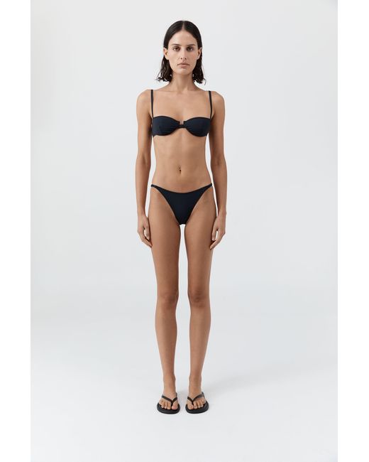 St. Agni White Balconette Bikini Top