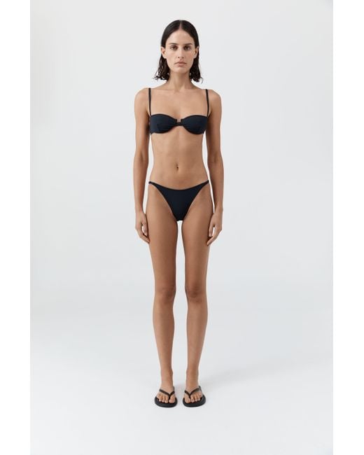 St. Agni White Balconette Bikini Top