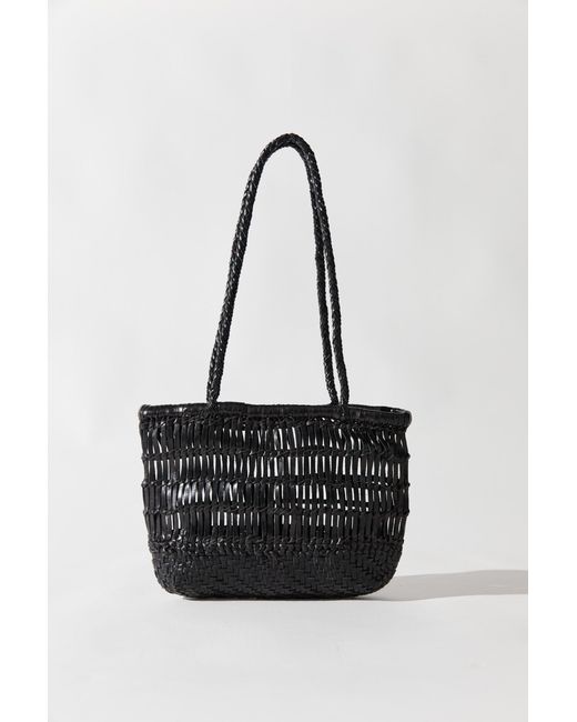 St. Agni Black Textured Petit Bagu