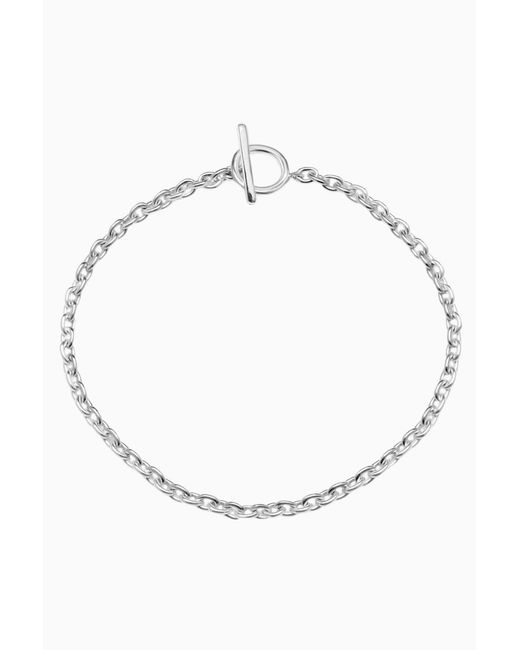 Agmes White Classic Chain Necklace