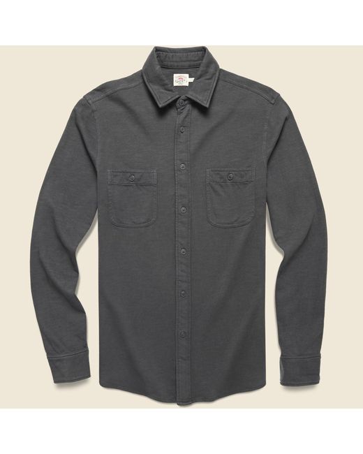 Faherty Cotton Knit Seasons Shirt Washed Black for Men Lyst