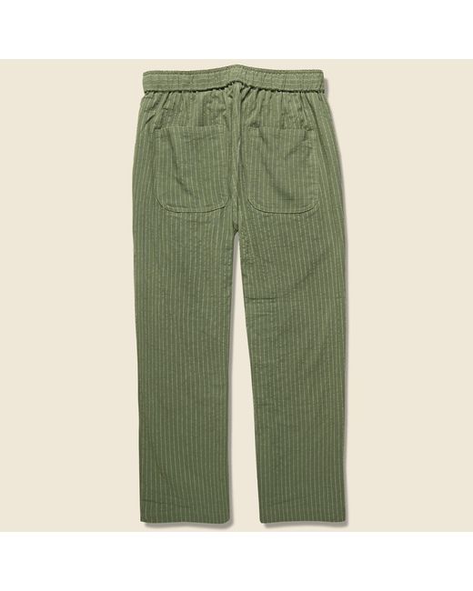 green pinstripe pants