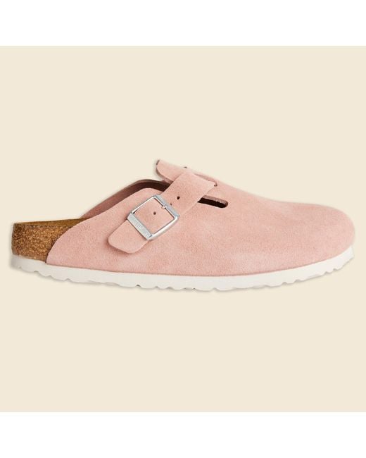 Birkenstock Boston Suede Clog Pink Clay Lyst