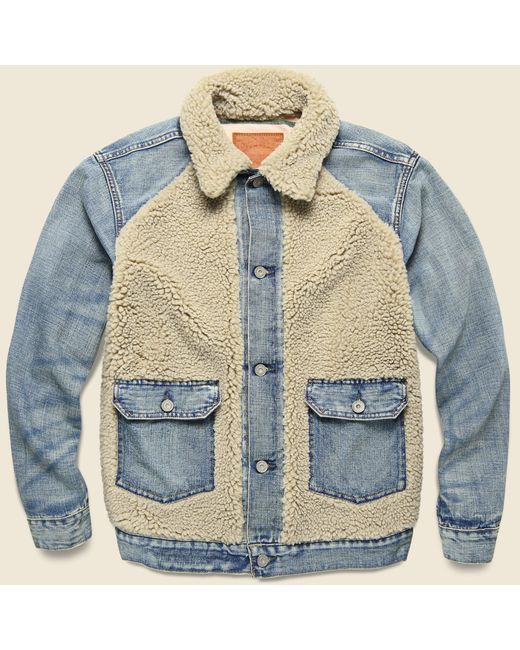 denim and fleece jacket