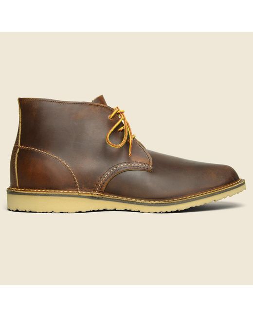 red wing chukka copper