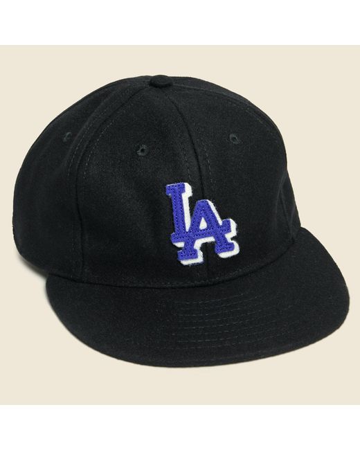 Ebbets Field Flannels Los Angeles Wool Hat - Black for Men | Lyst