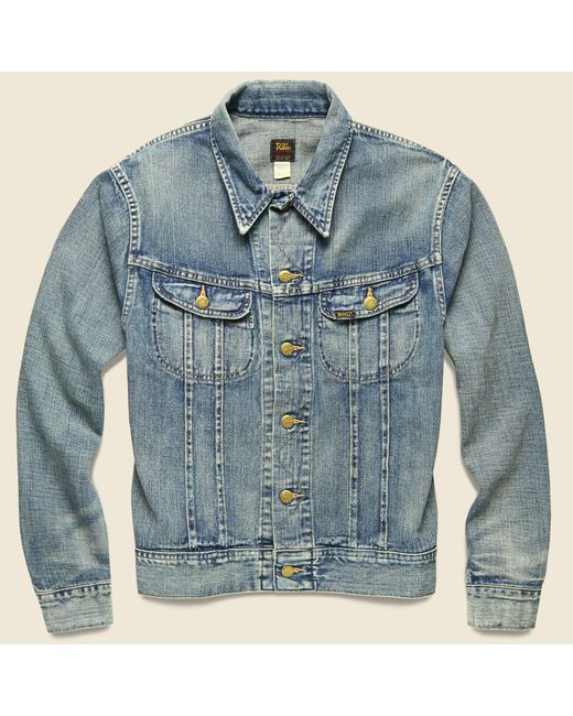 RRL Indigo Denim Jacket Leeland Wash in Blue for Men Lyst
