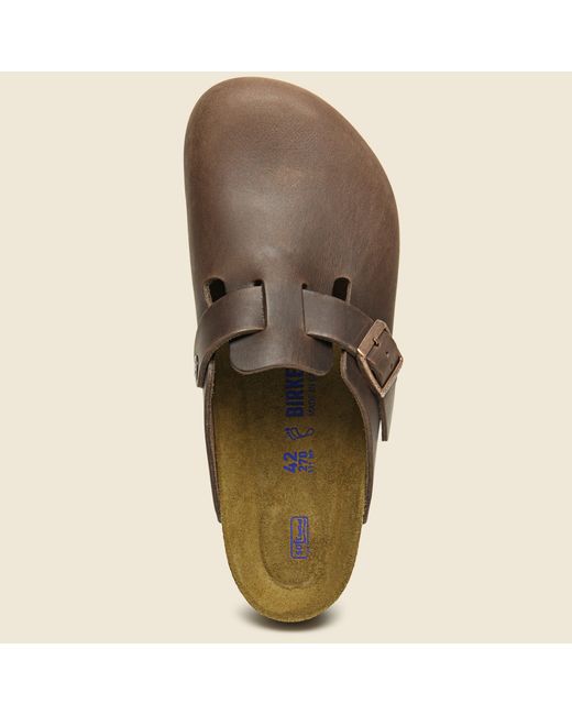 birkenstock oiled leather clogs