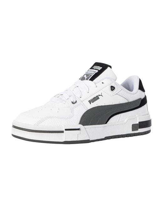 PUMA White Ca Pro Glitch Leather Trainers for men