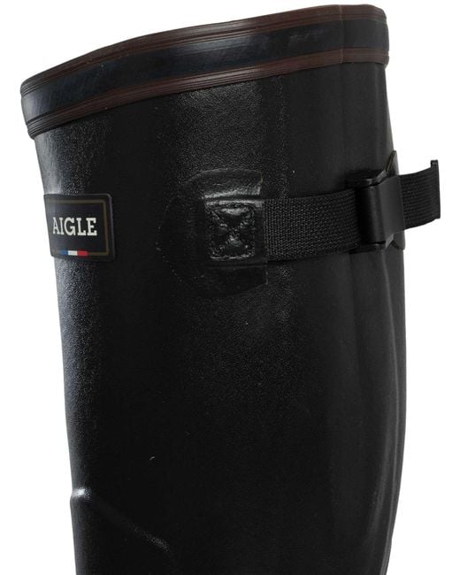 Aigle Black Parcours Var Wellington Boots for men