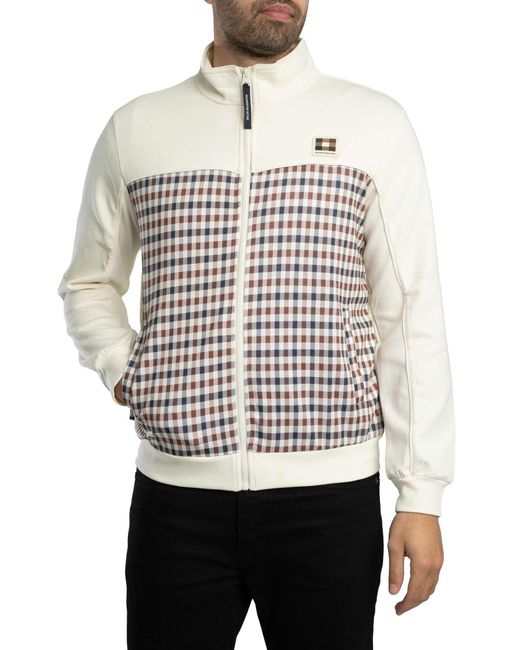 Aquascutum White Scuba Track Jacket for men