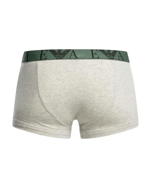 Emporio Armani Green 3 Pack Trunks for men